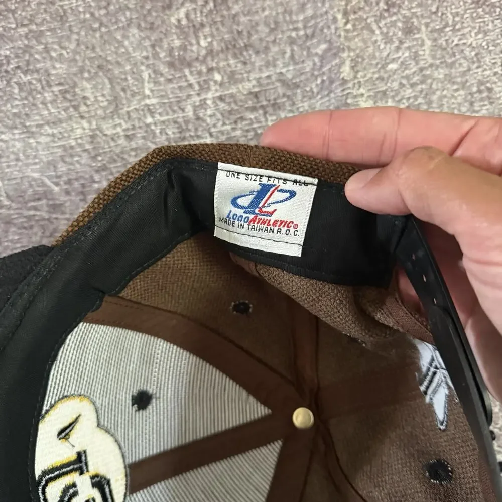 NWT Men's Vintage 90's Logo Athletic Colorado Buffaloes Brown Dome Snapback Hat